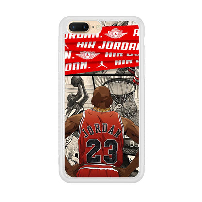 Air Jordan Looking at Victory iPhone 8 plus Case-Oxvistore