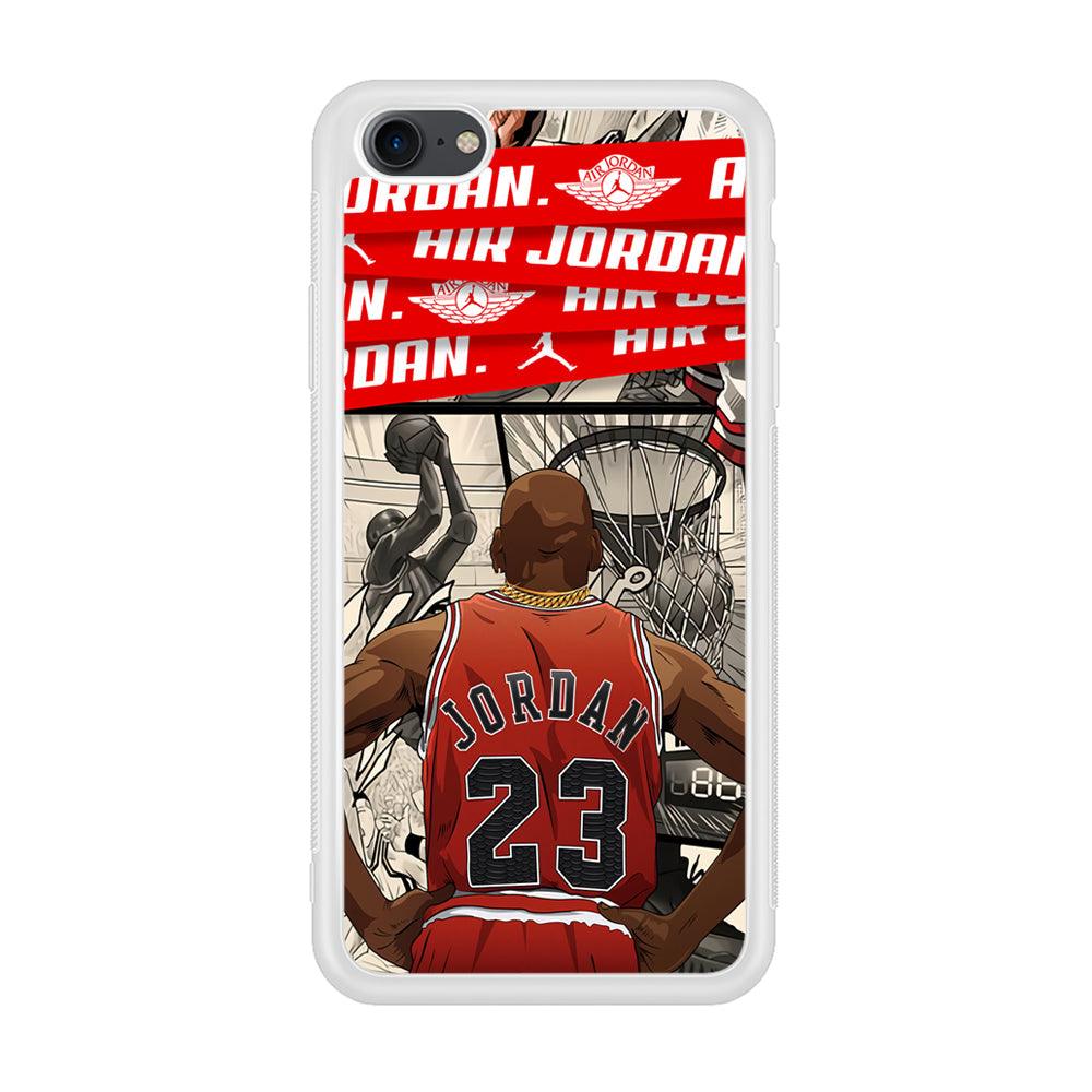 Air Jordan Looking at Victory iPhone 8 Case-Oxvistore