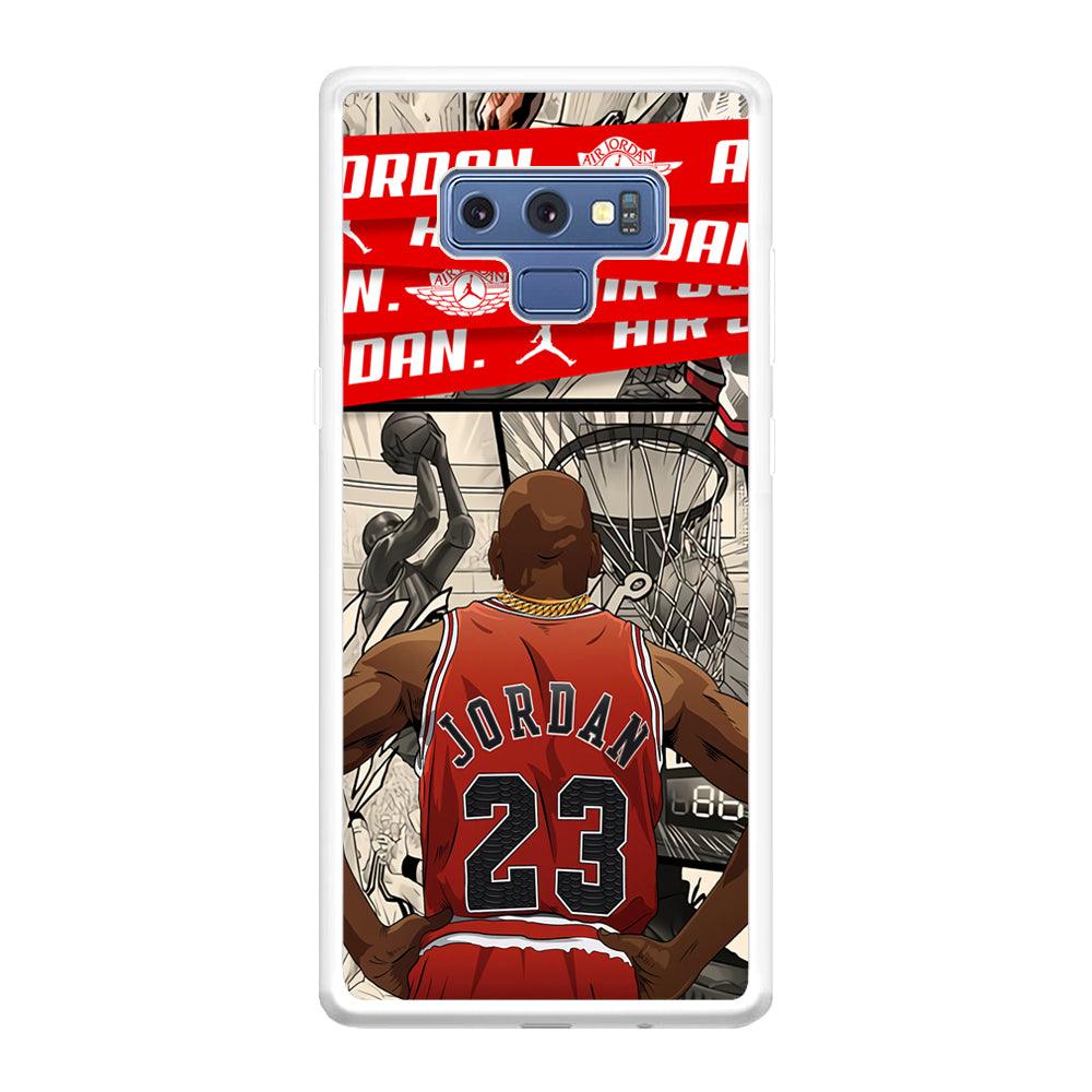 Air Jordan Looking at Victory Samsung Galaxy Note 9 Case-Oxvistore