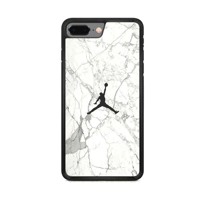 Air Jordan Marble Soft Black iPhone 7 Plus Case-Oxvistore