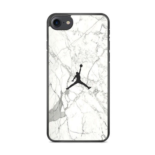 Air Jordan Marble Soft Black iPhone 7 Case-Oxvistore