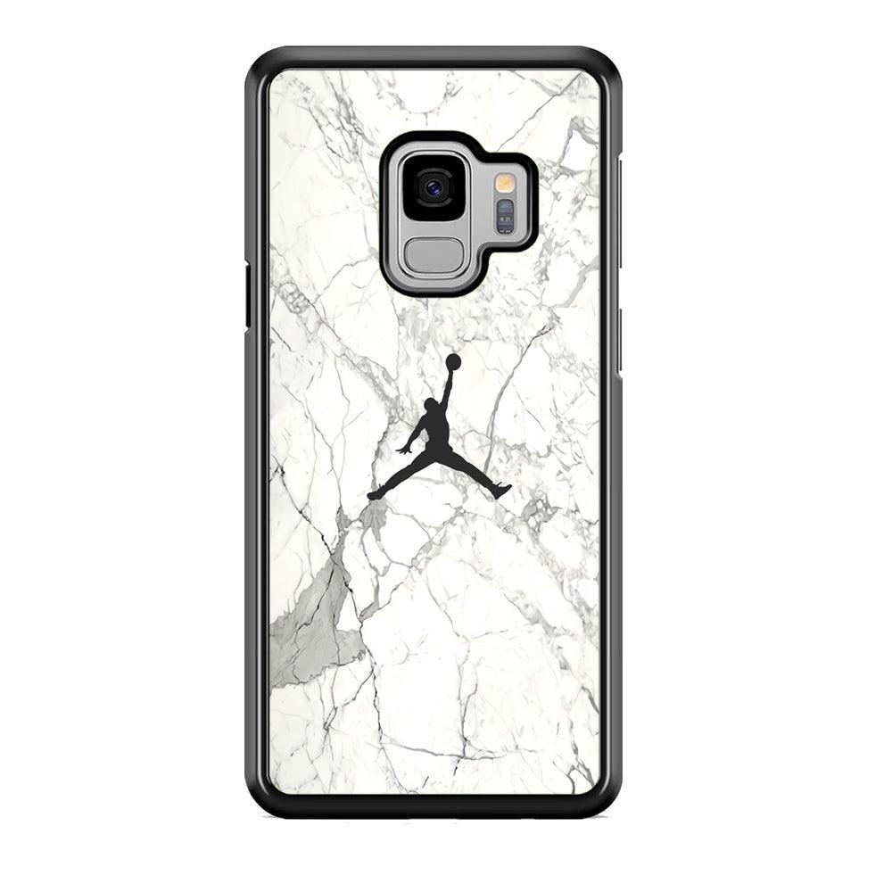 Air Jordan Marble Soft Black Samsung Galaxy S9 Case-Oxvistore