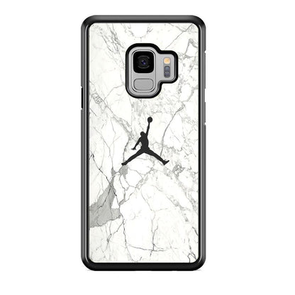 Air Jordan Marble Soft Black Samsung Galaxy S9 Case-Oxvistore