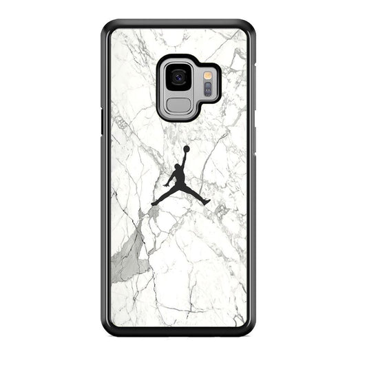 Air Jordan Marble Soft Black Samsung Galaxy S9 Case-Oxvistore