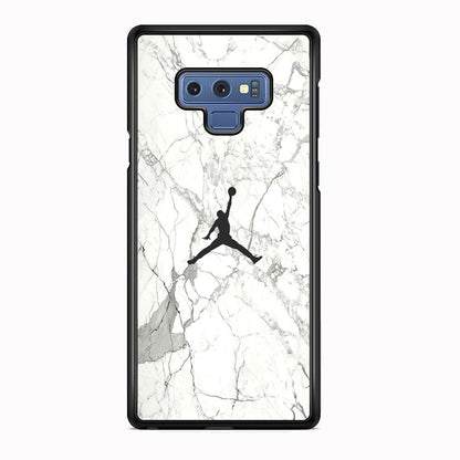 Air Jordan Marble Soft Black Samsung Galaxy Note 9 Case-Oxvistore