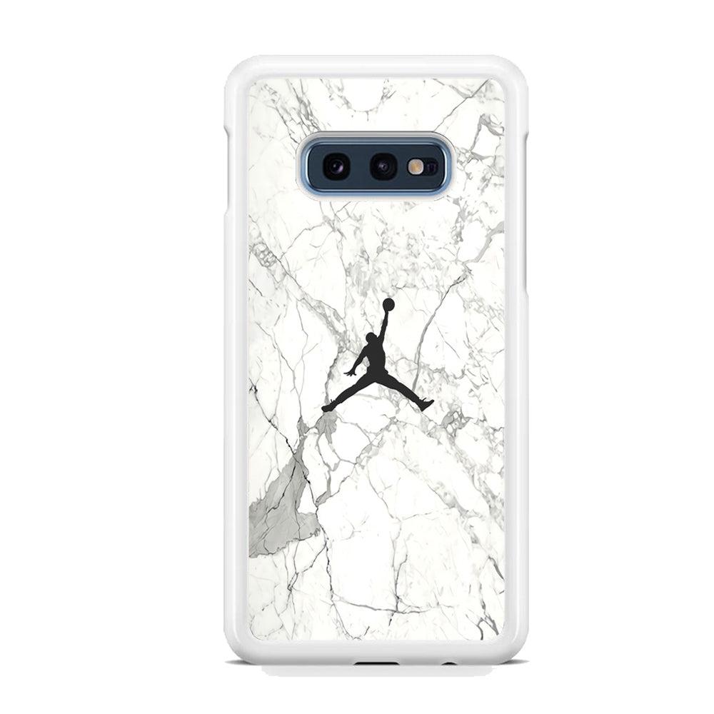 Air Jordan Marble Soft Black Samsung Galaxy S10E Case-Oxvistore