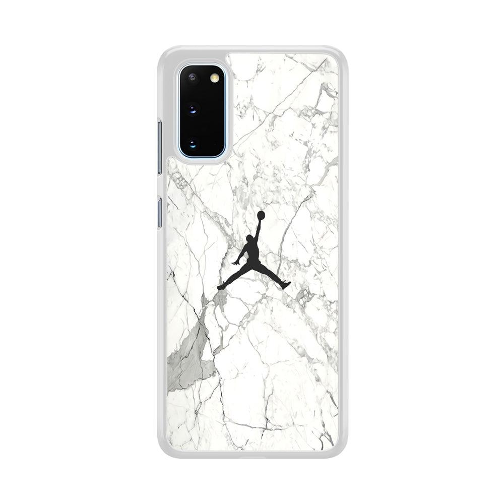 Air Jordan Marble Soft Black Samsung Galaxy S20 Case-Oxvistore