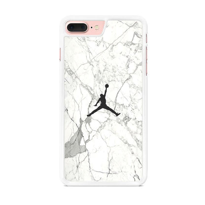 Air Jordan Marble Soft Black iPhone 7 Plus Case-Oxvistore