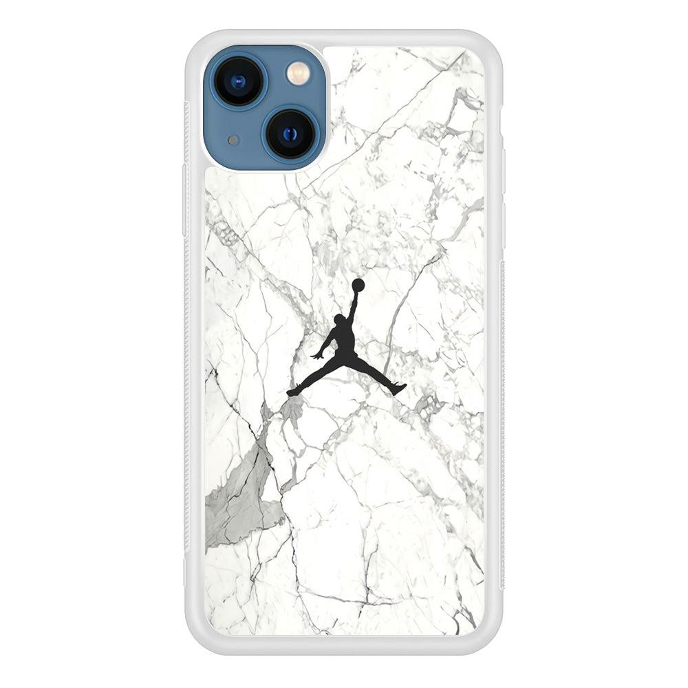 Air Jordan Marble Soft Black iPhone 14 Case-Oxvistore