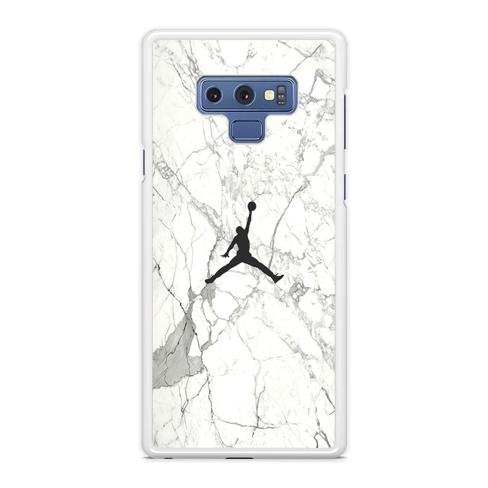 Air Jordan Marble Soft Black Samsung Galaxy Note 9 Case-Oxvistore