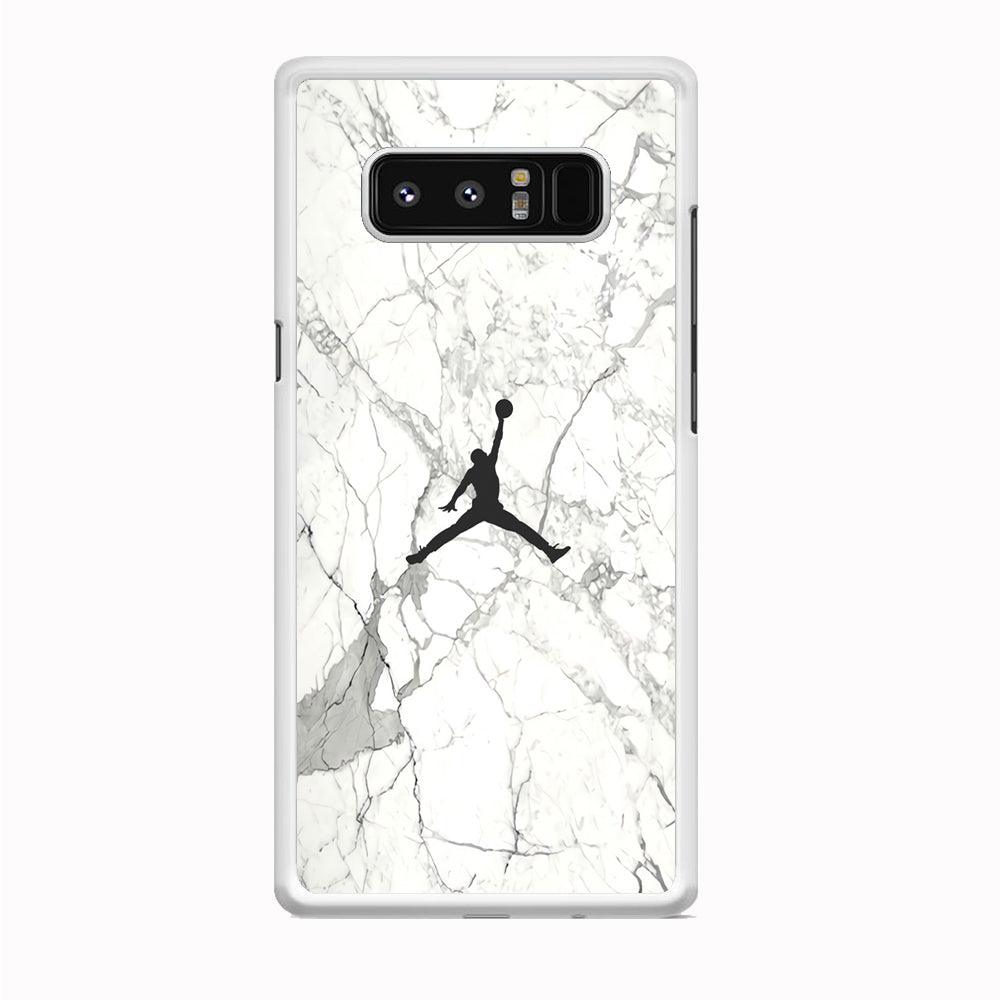 Air Jordan Marble Soft Black Samsung Galaxy Note 8 Case-Oxvistore