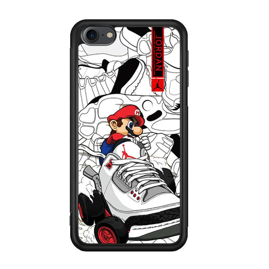 Air Jordan Mario Ride The Shoes iPod Touch 6 Case-Rubber Black (2D Case)-Oxvistore