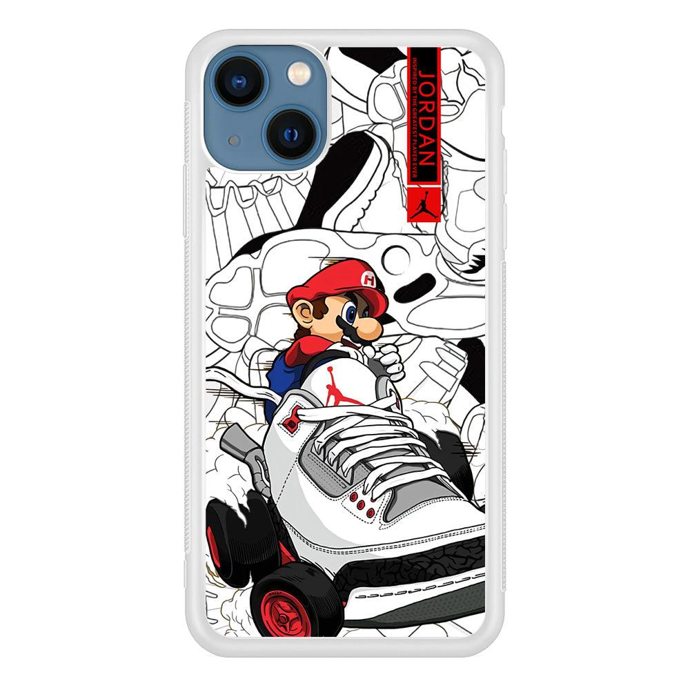 Air Jordan Mario Ride The Shoes iPhone 15 Plus Case-Oxvistore