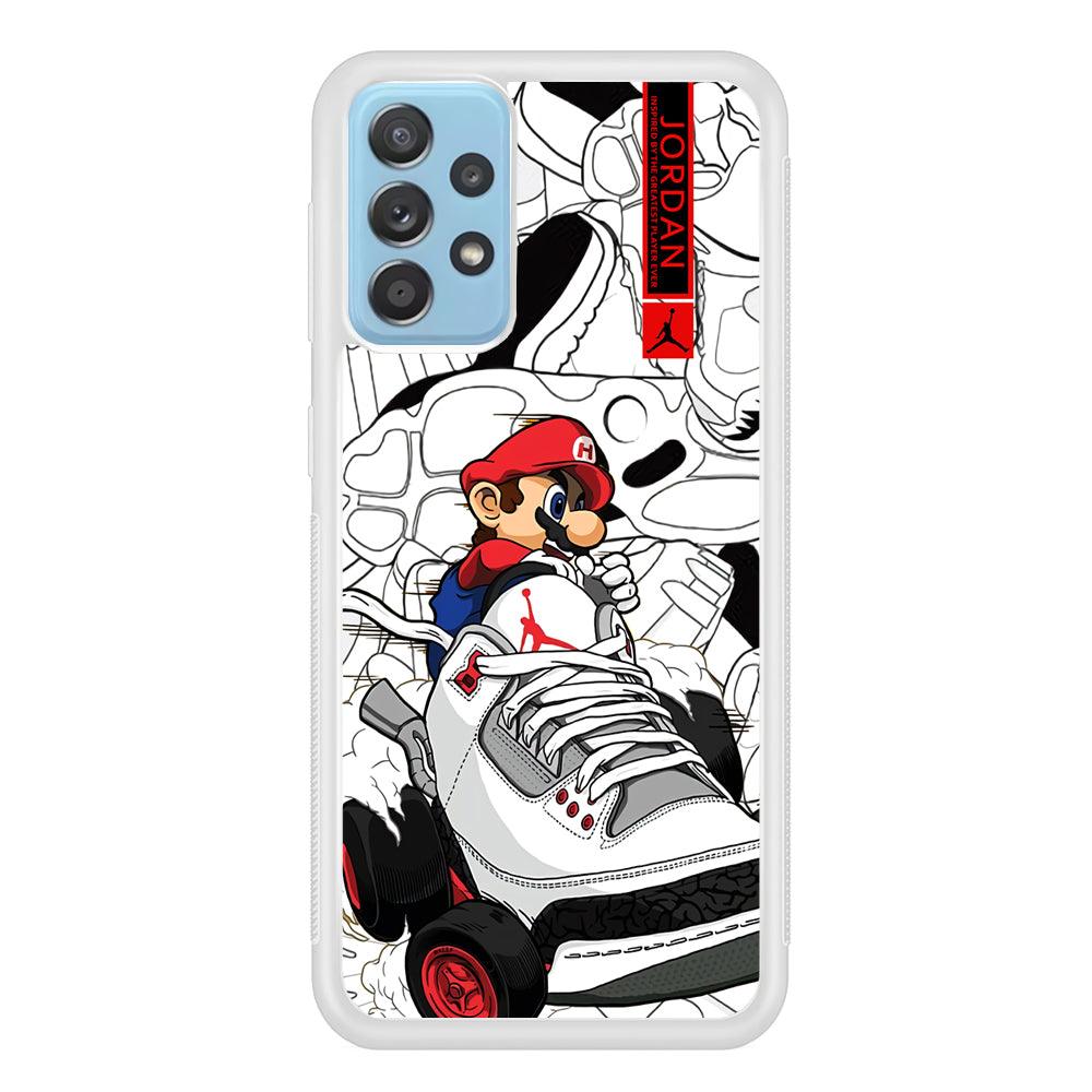 Air Jordan Mario Ride The Shoes Samsung Galaxy A52 Case-Oxvistore