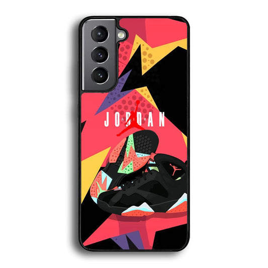 Air Jordan Milestones of Scramble Samsung Galaxy S22 Case-Rubber Black (2D Case)-Oxvistore