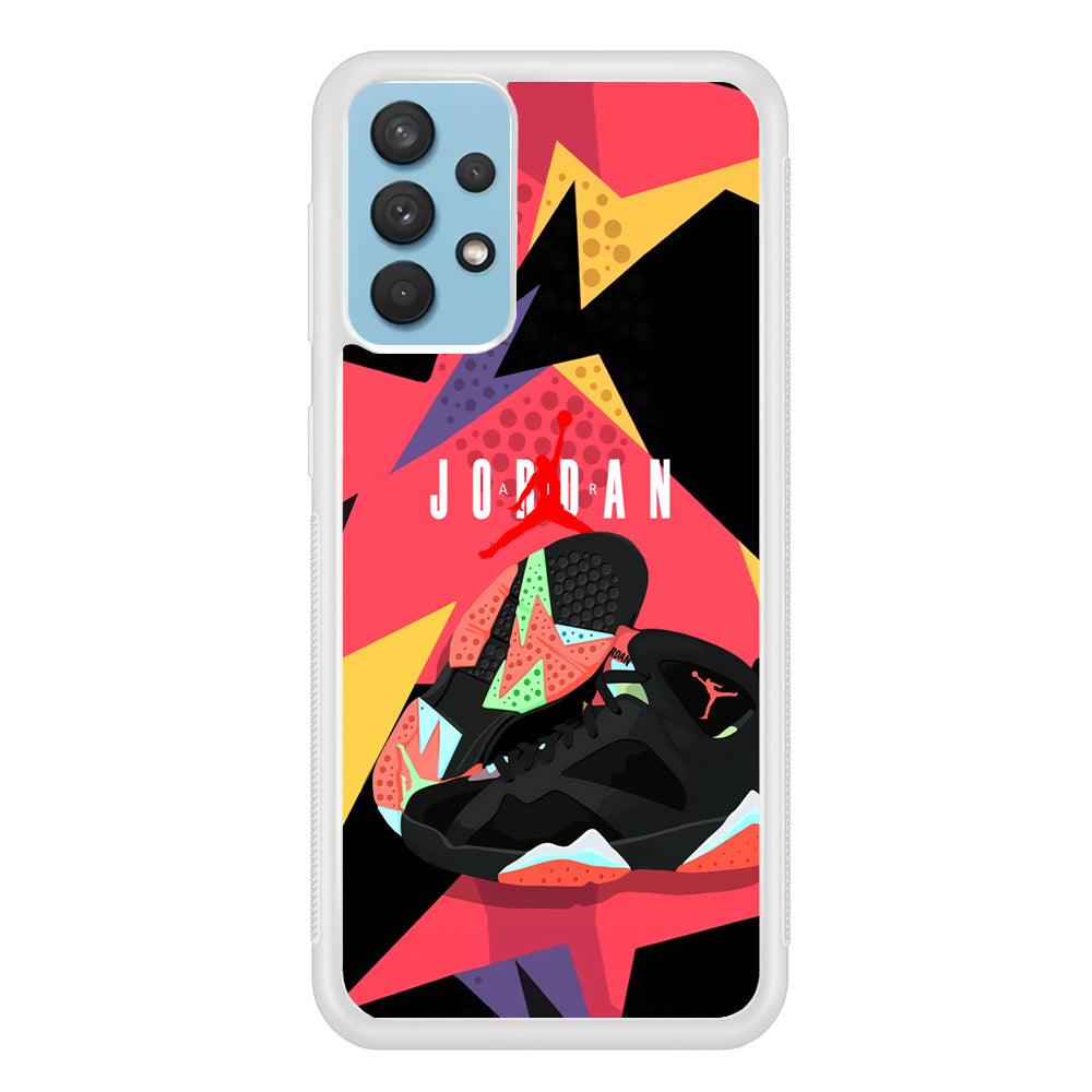 Air Jordan Milestones of Scramble Samsung Galaxy A32 Case-Oxvistore