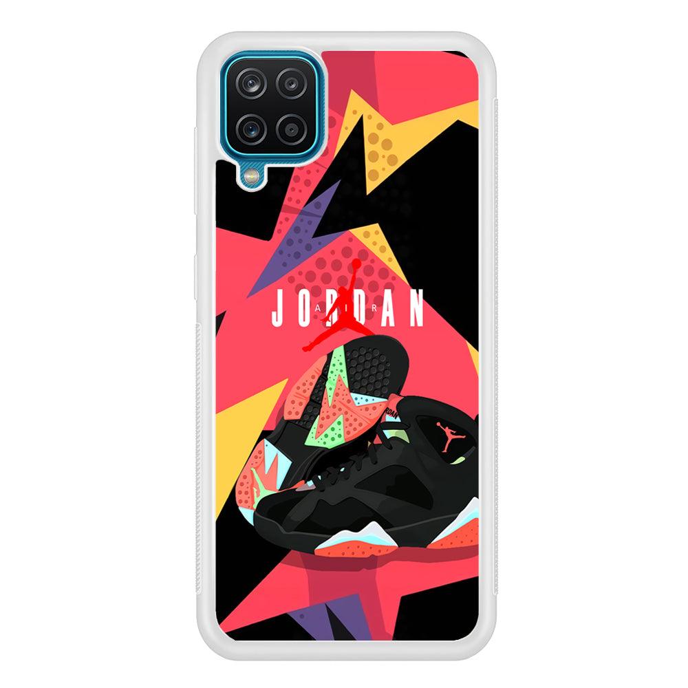 Air Jordan Milestones of Scramble Samsung Galaxy A12 Case-Oxvistore