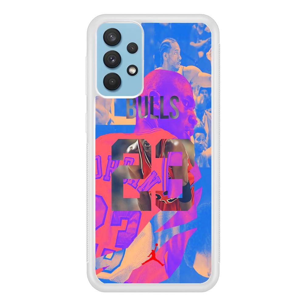 Air Jordan Mirror Silhouette Samsung Galaxy A32 Case-Oxvistore