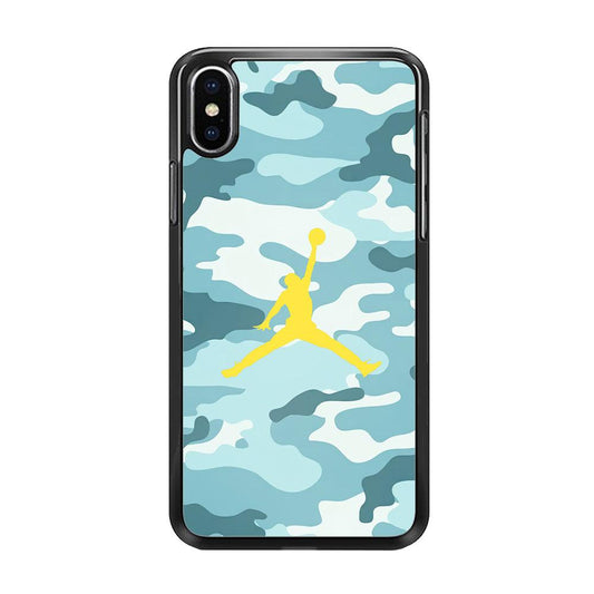 Air Jordan Ocean Camo iPhone X Case-Oxvistore