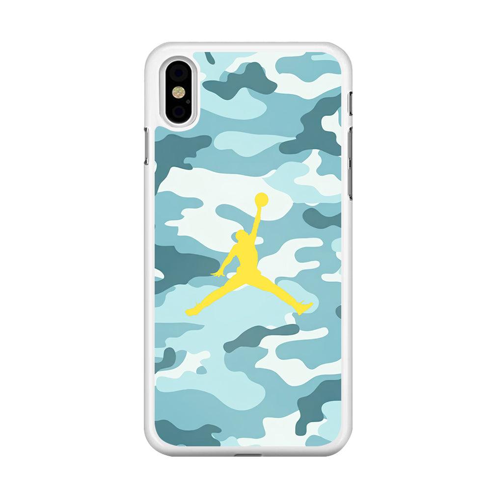 Air Jordan Ocean Camo iPhone X Case-Oxvistore