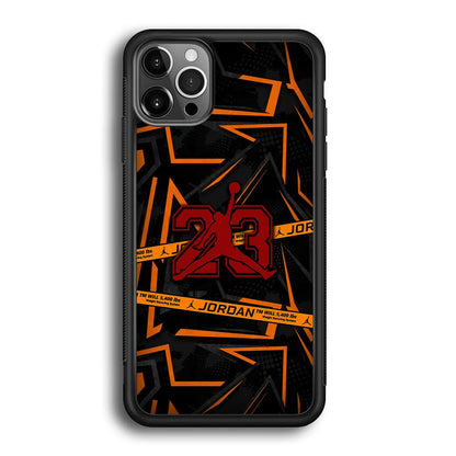 Air Jordan Orange Shapes iPhone 12 Pro Case-Oxvistore