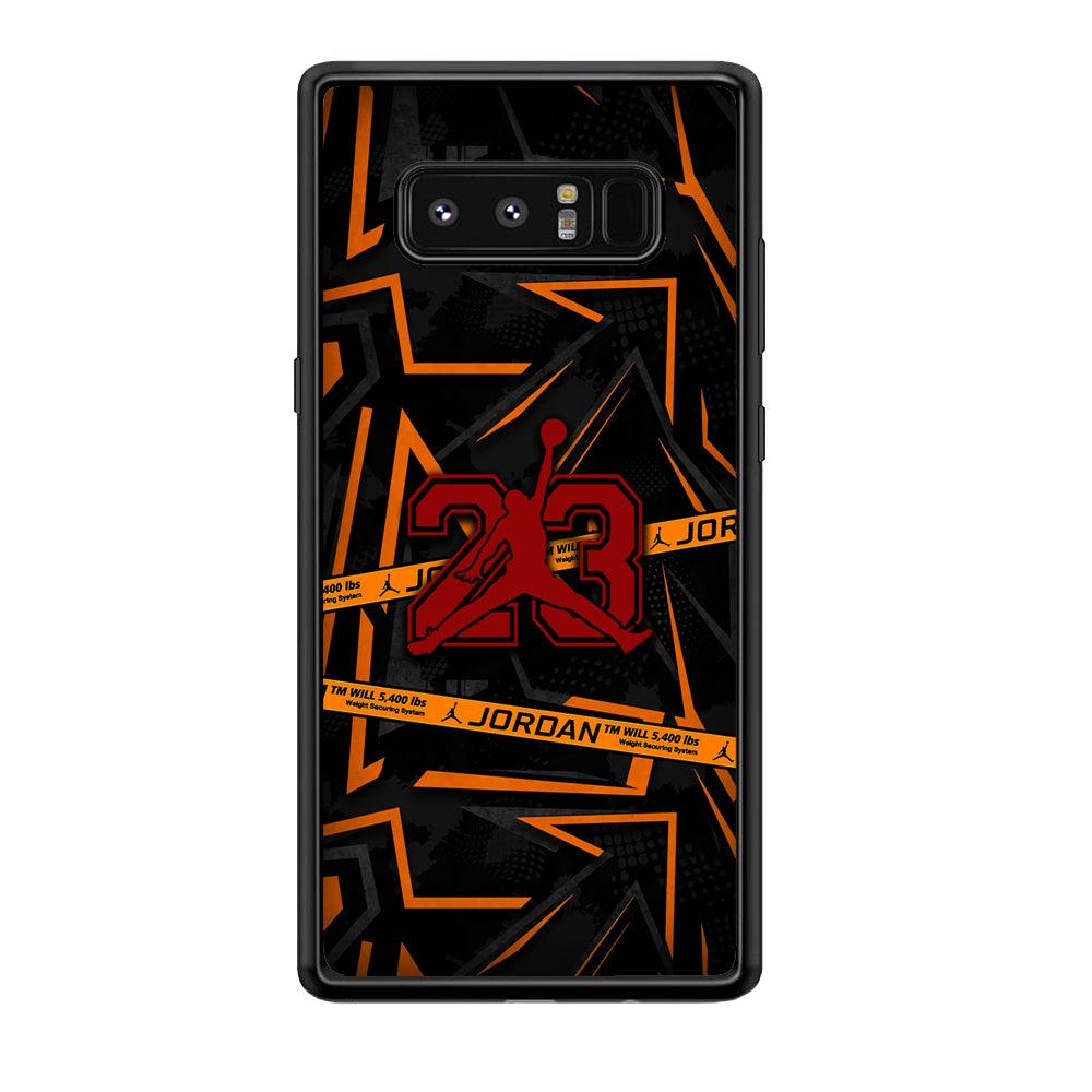 Air Jordan Orange Shapes Samsung Galaxy Note 8 Case-Oxvistore