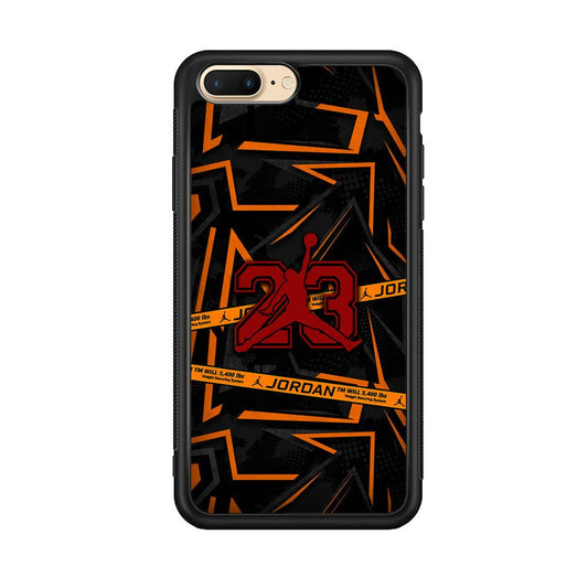 Air Jordan Orange Shapes iPhone 7 plus Case-Oxvistore