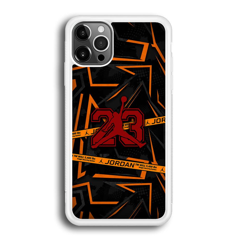 Air Jordan Orange Shapes iPhone 12 Pro Max Case-Oxvistore