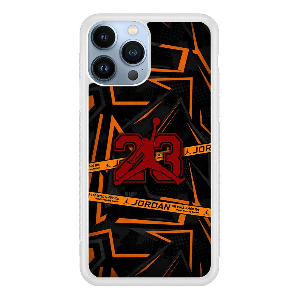 Air Jordan Orange Shapes iPhone 14 Pro Case-Oxvistore