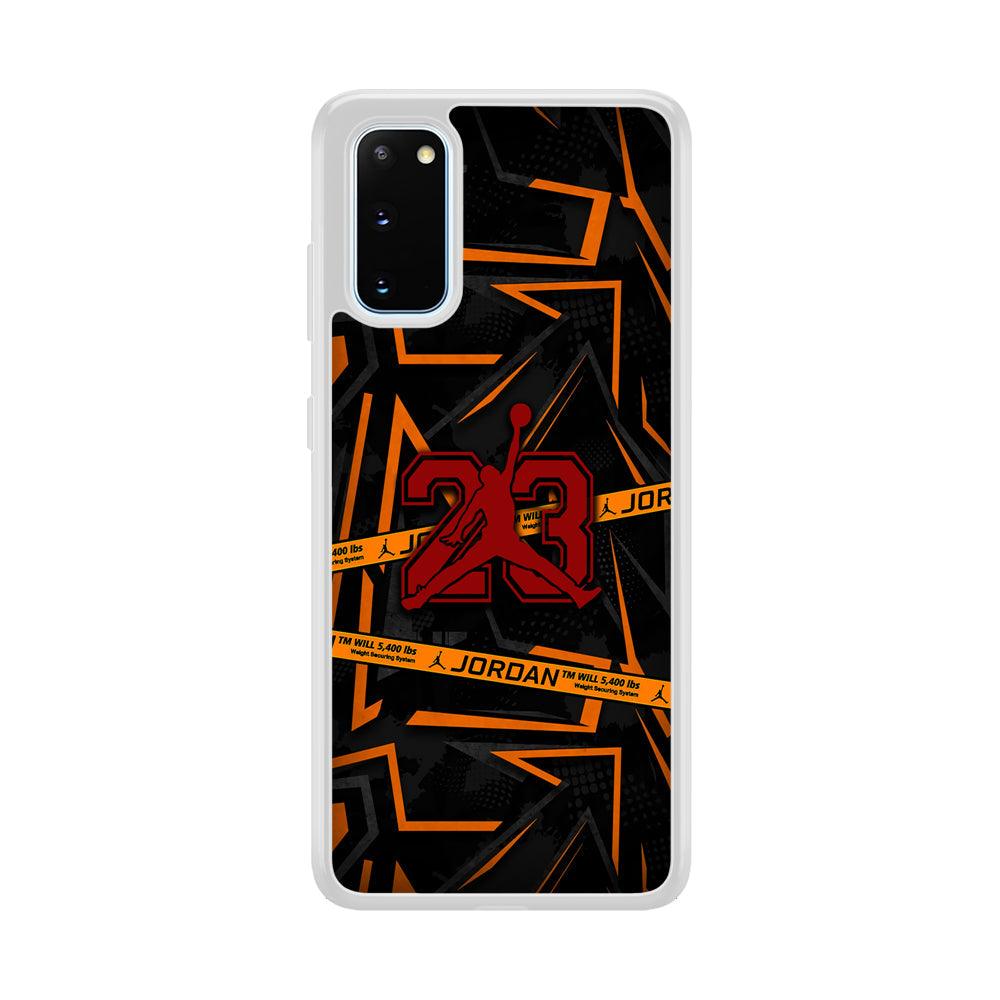 Air Jordan Orange Shapes Samsung Galaxy S20 Case-Oxvistore