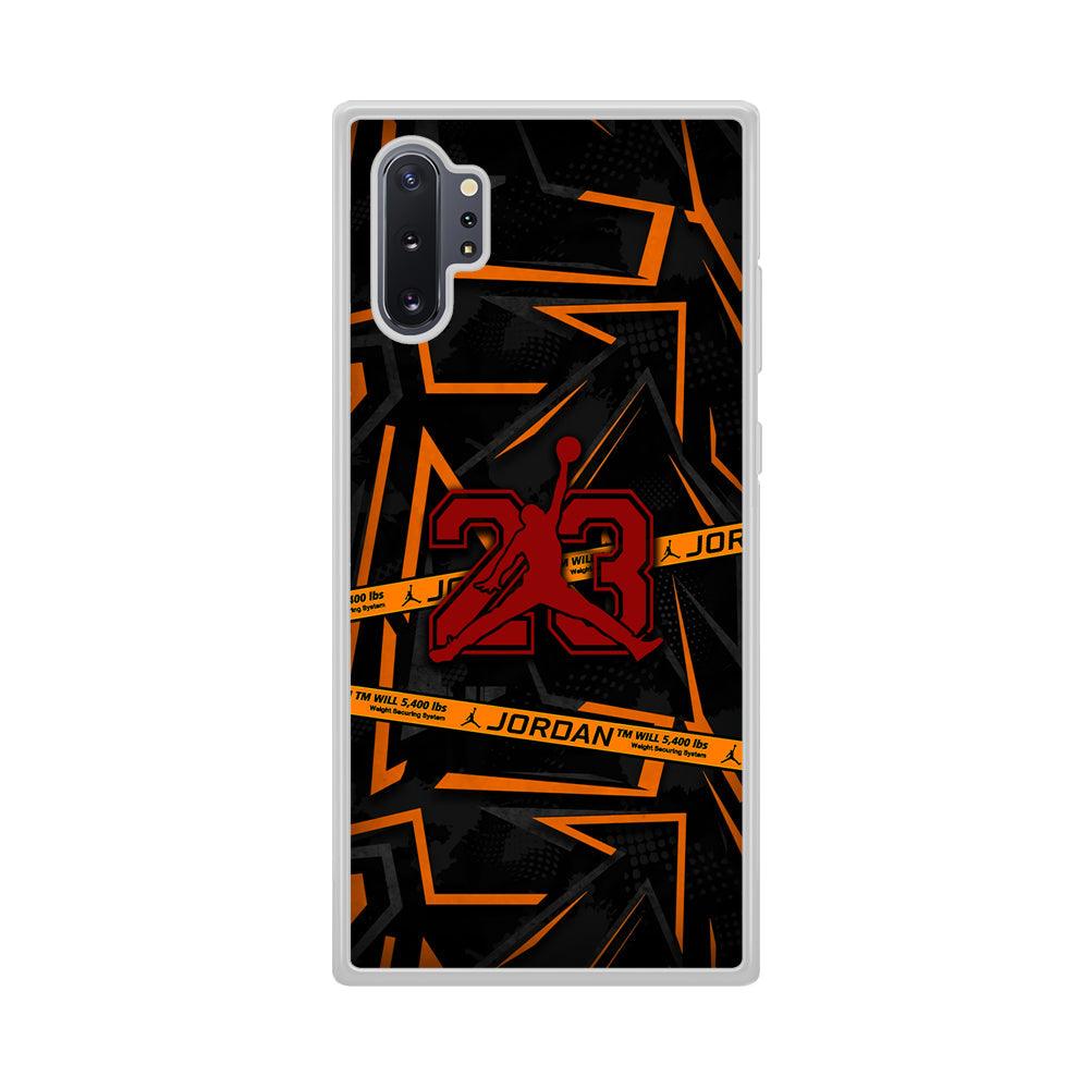 Air Jordan Orange Shapes Samsung Galaxy Note 10 Plus Case-Oxvistore