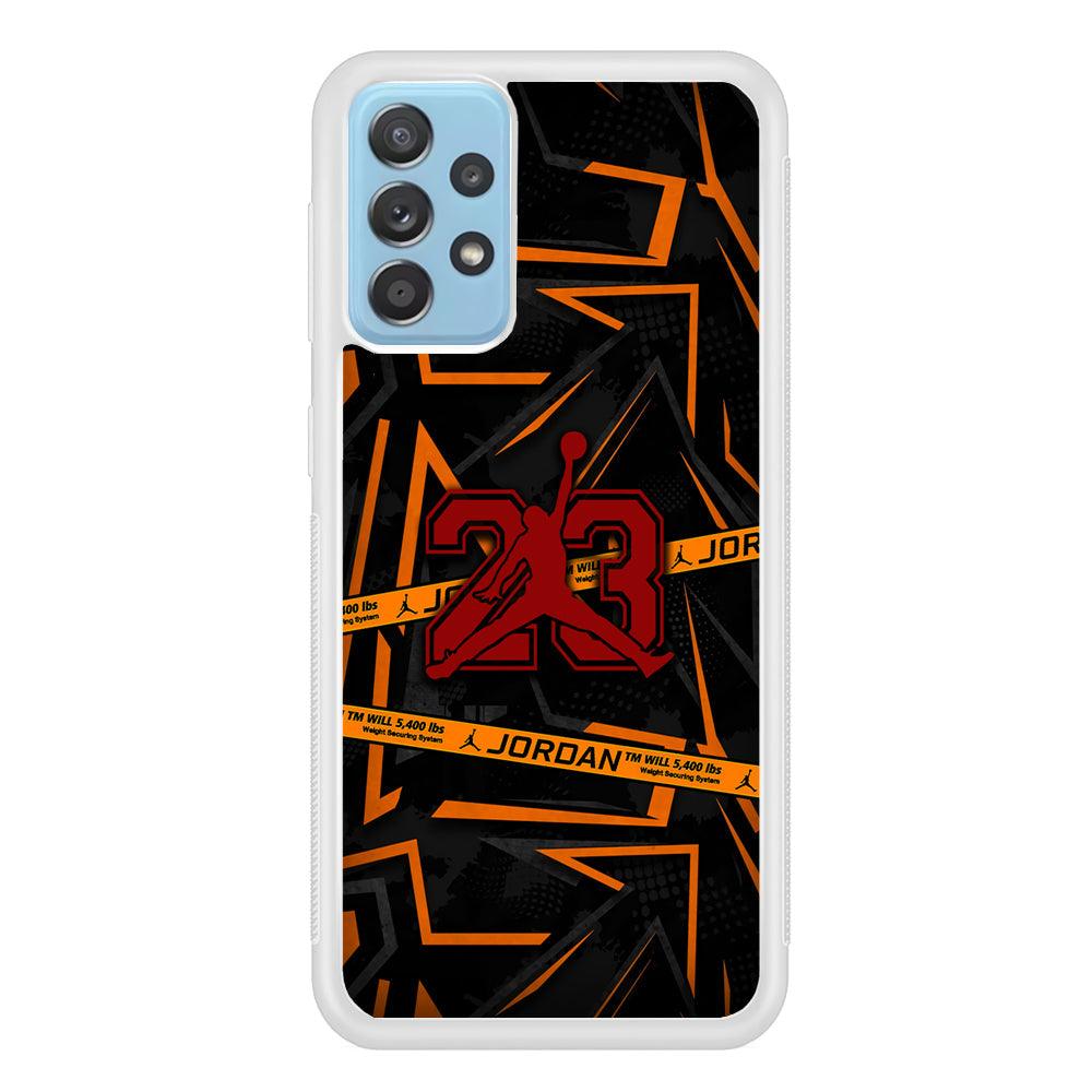 Air Jordan Orange Shapes Samsung Galaxy A52 Case-Oxvistore