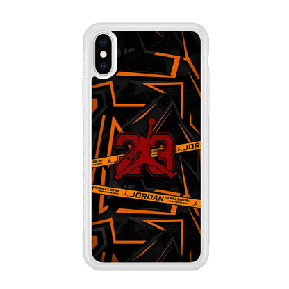 Air Jordan Orange Shapes iPhone X Case-Oxvistore