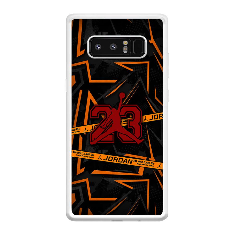 Air Jordan Orange Shapes Samsung Galaxy Note 8 Case-Oxvistore