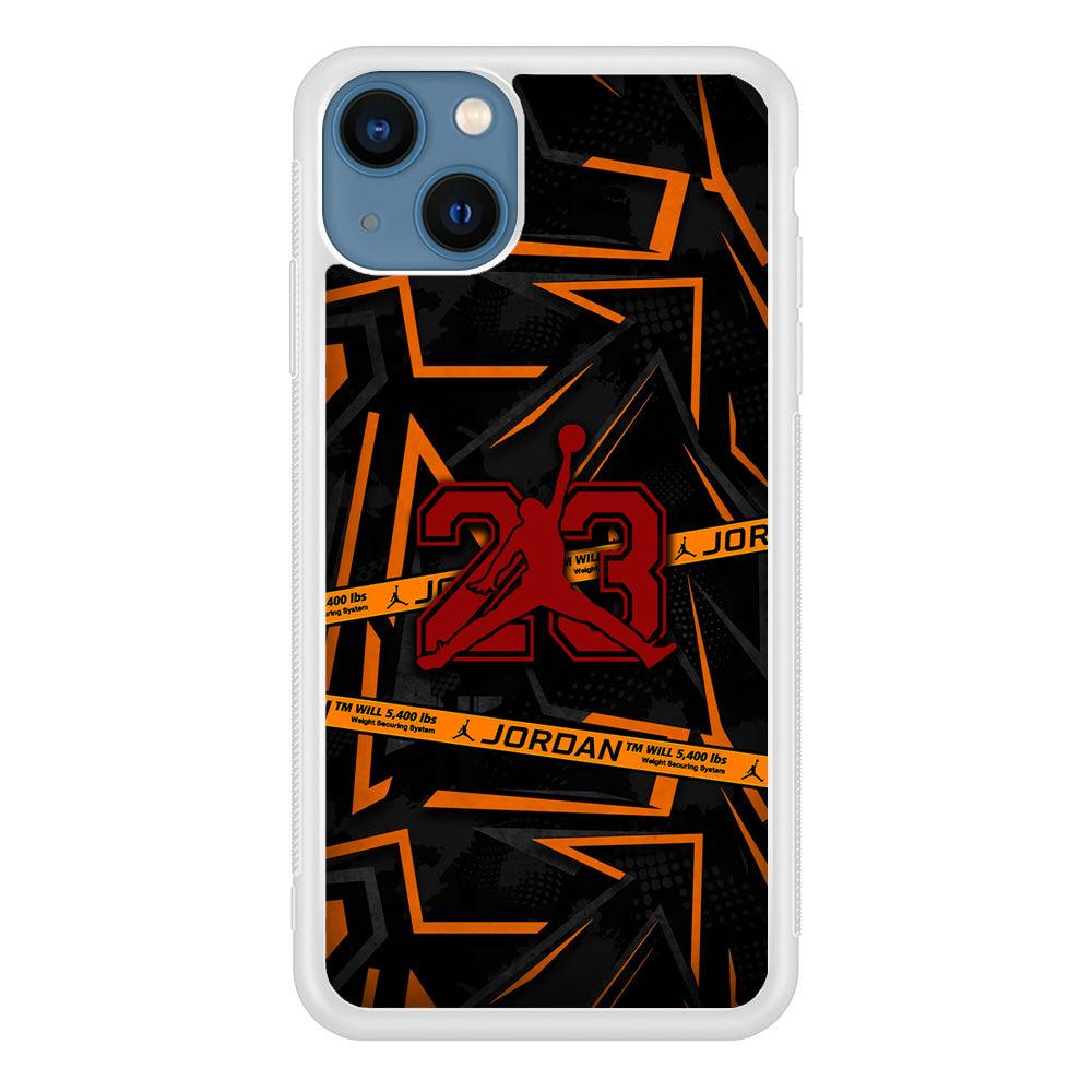 Air Jordan Orange Shapes iPhone 15 Plus Case-Oxvistore