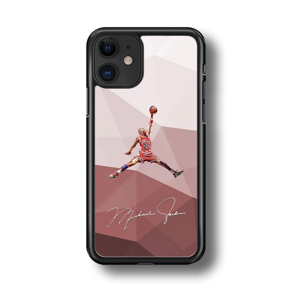 Air Jordan Real Fighter iPhone 11 Case-Rubber Black (2D Case)-Oxvistore