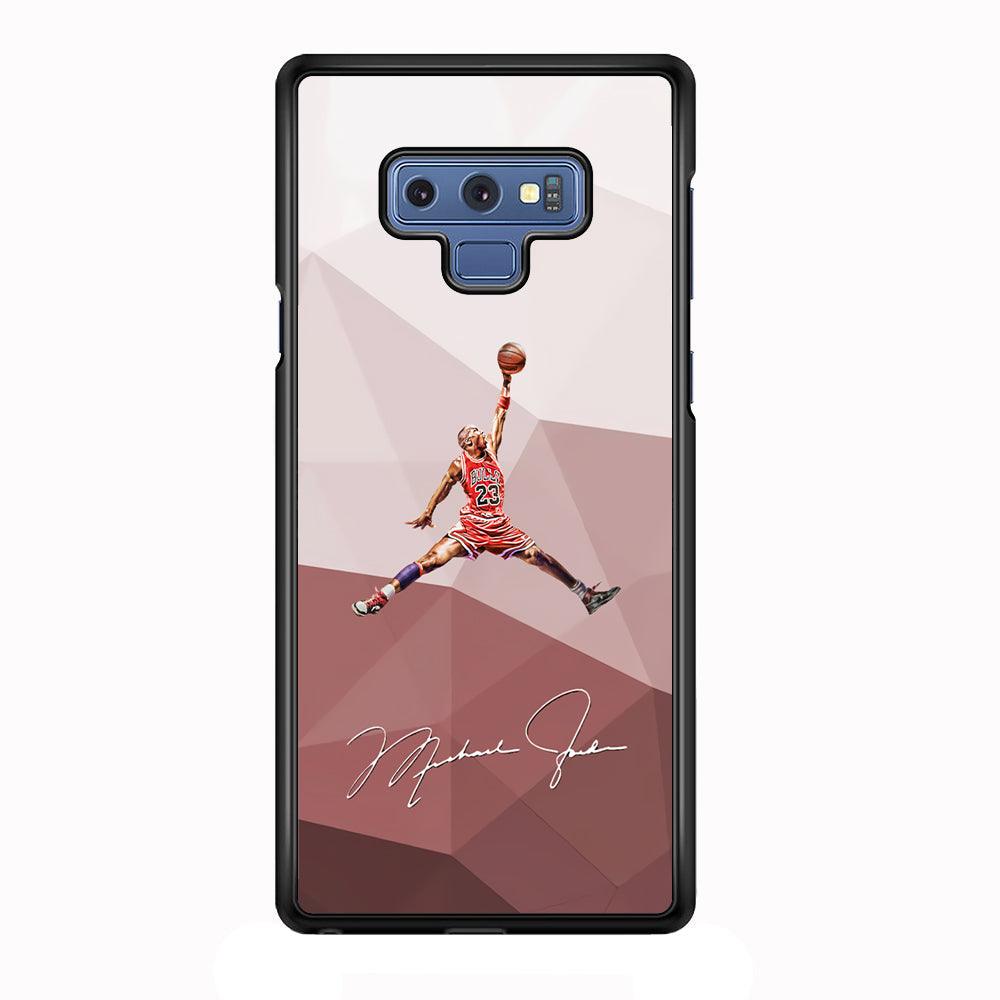 Air Jordan Real Fighter Samsung Galaxy Note 9 Case-Rubber Black (2D Case)-Oxvistore