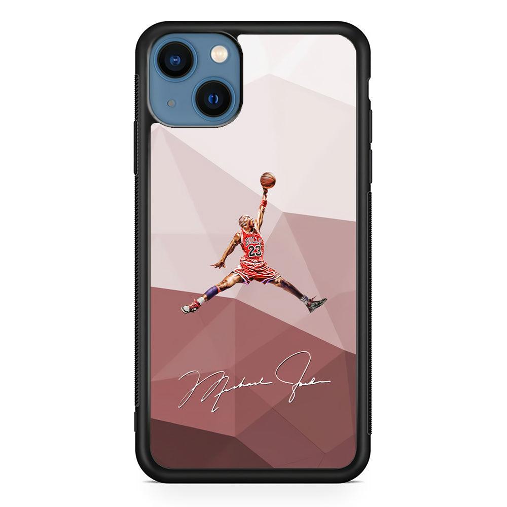 Air Jordan Real Fighter iPhone 15 Case-Rubber Black (2D Case)-Oxvistore
