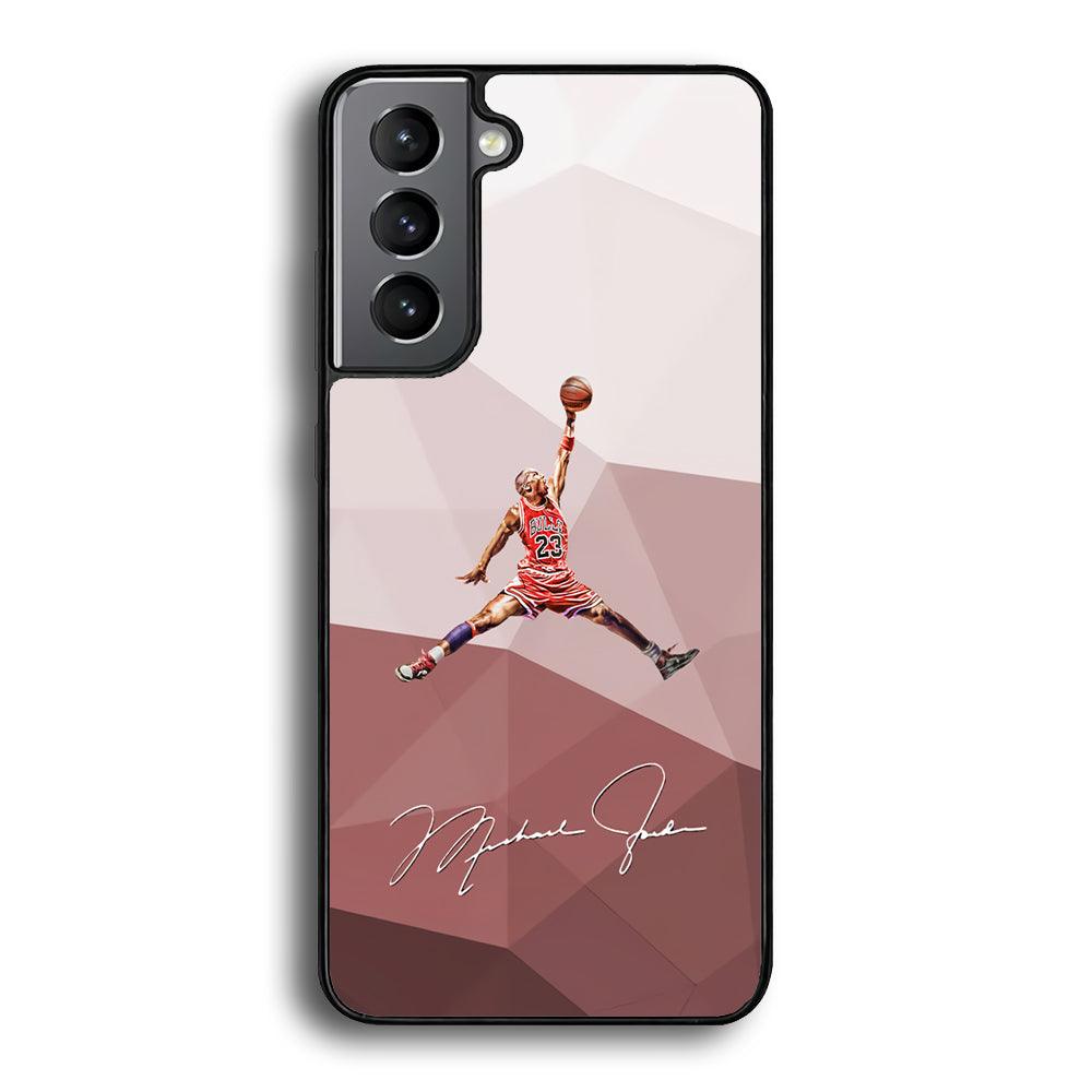 Air Jordan Real Fighter Samsung Galaxy S23 Case-Rubber Black (2D Case)-Oxvistore