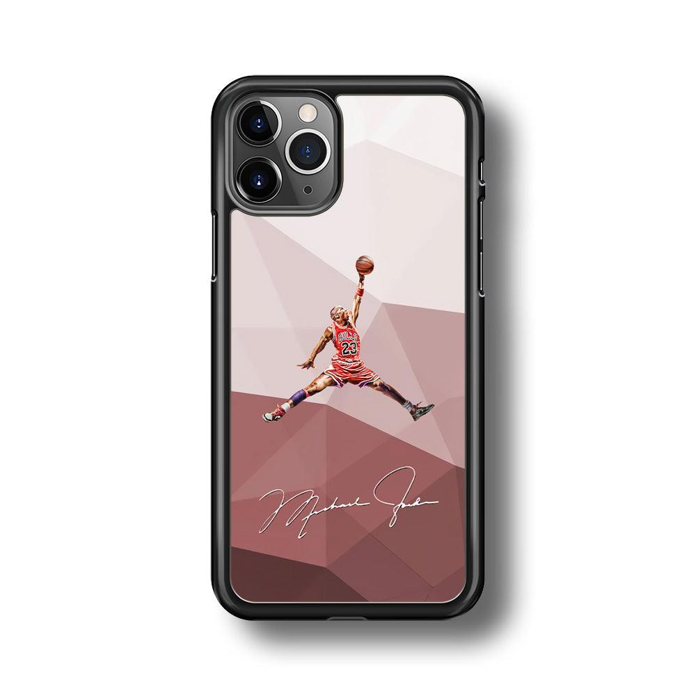 Air Jordan Real Fighter iPhone 11 Pro Max Case-Rubber Black (2D Case)-Oxvistore
