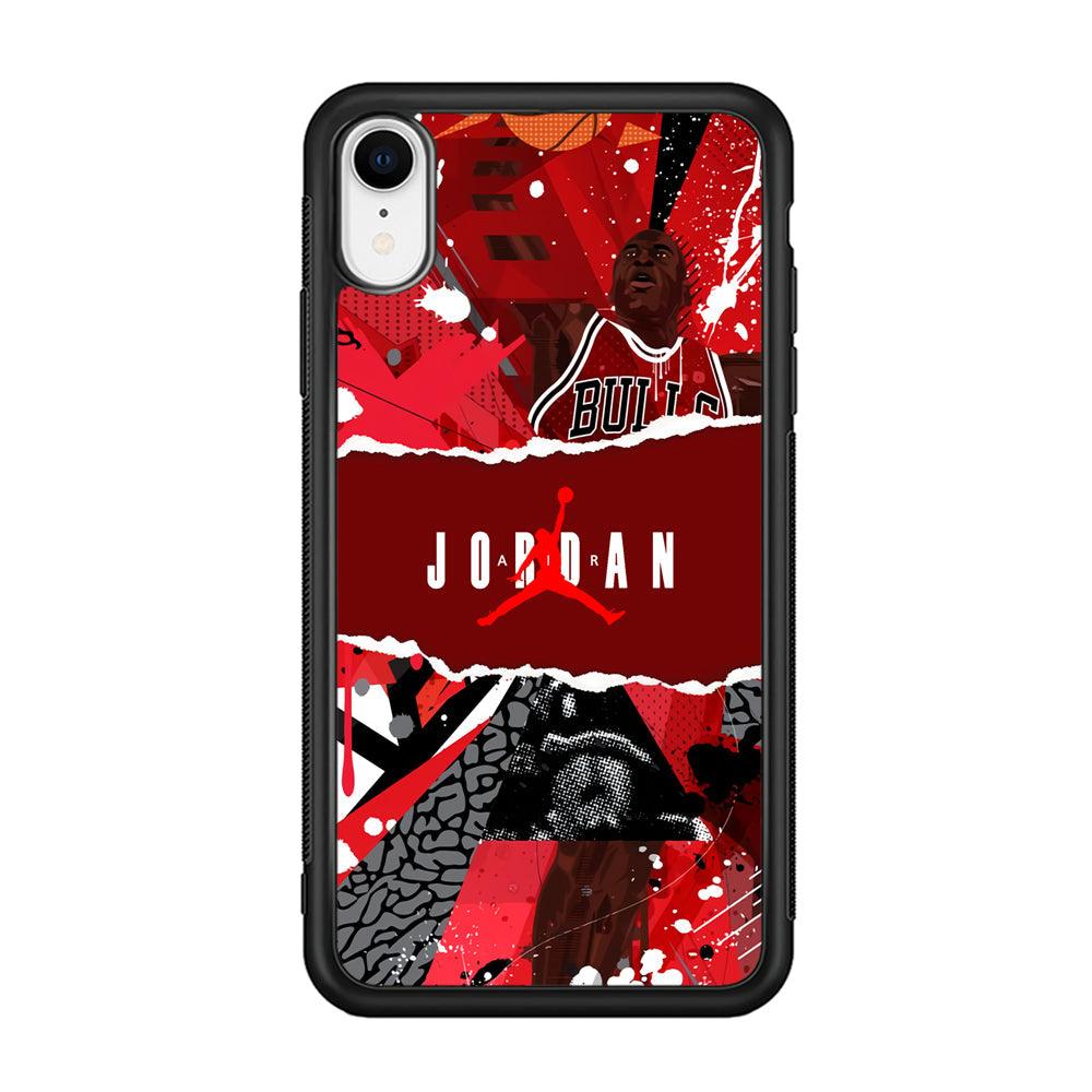 Air Jordan Real Soul iPhone XR Case-Rubber Black (2D Case)-Oxvistore