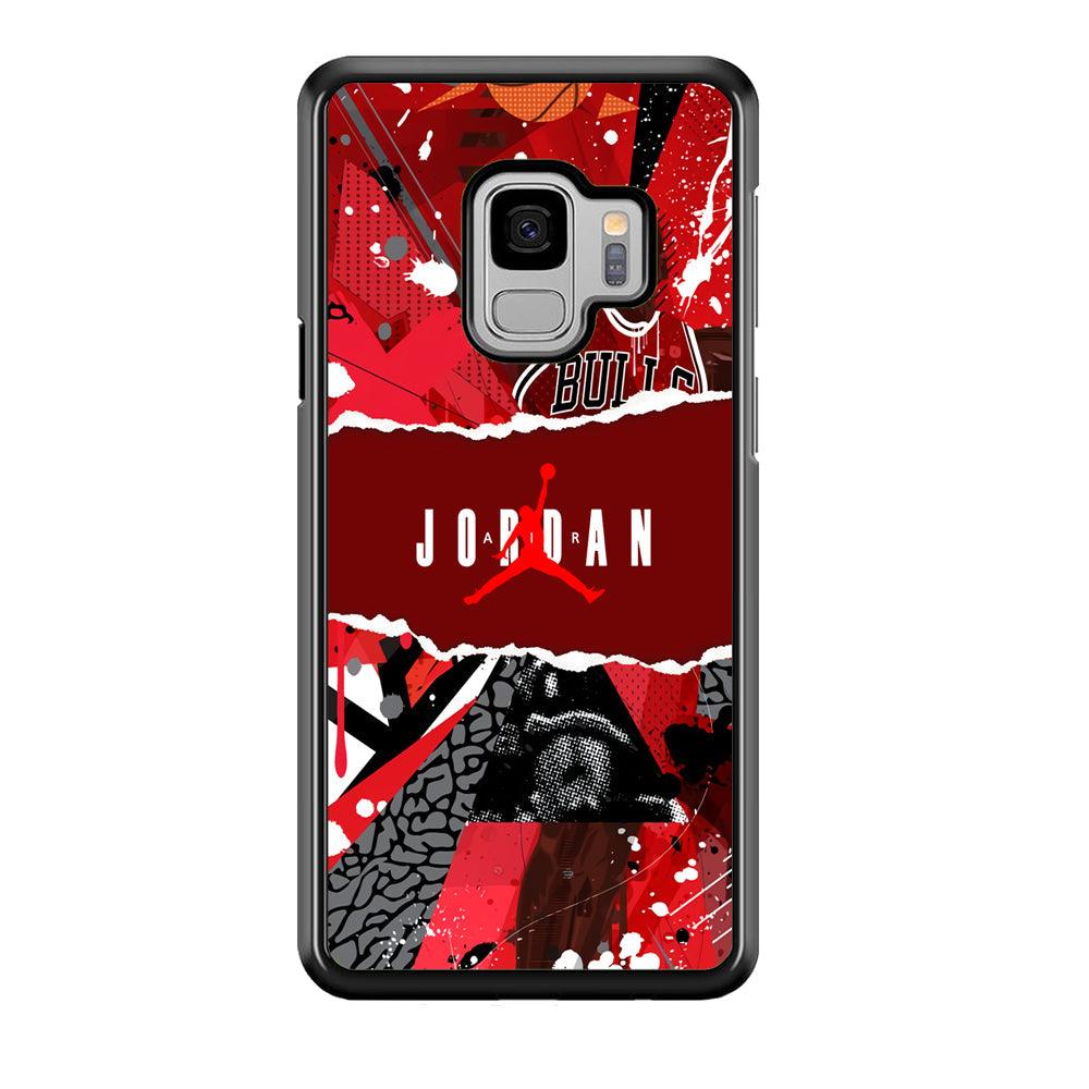 Air Jordan Real Soul Samsung Galaxy S9 Case-Rubber Black (2D Case)-Oxvistore