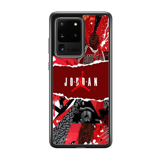 Air Jordan Real Soul Samsung Galaxy S20 Ultra Case-Rubber Black (2D Case)-Oxvistore
