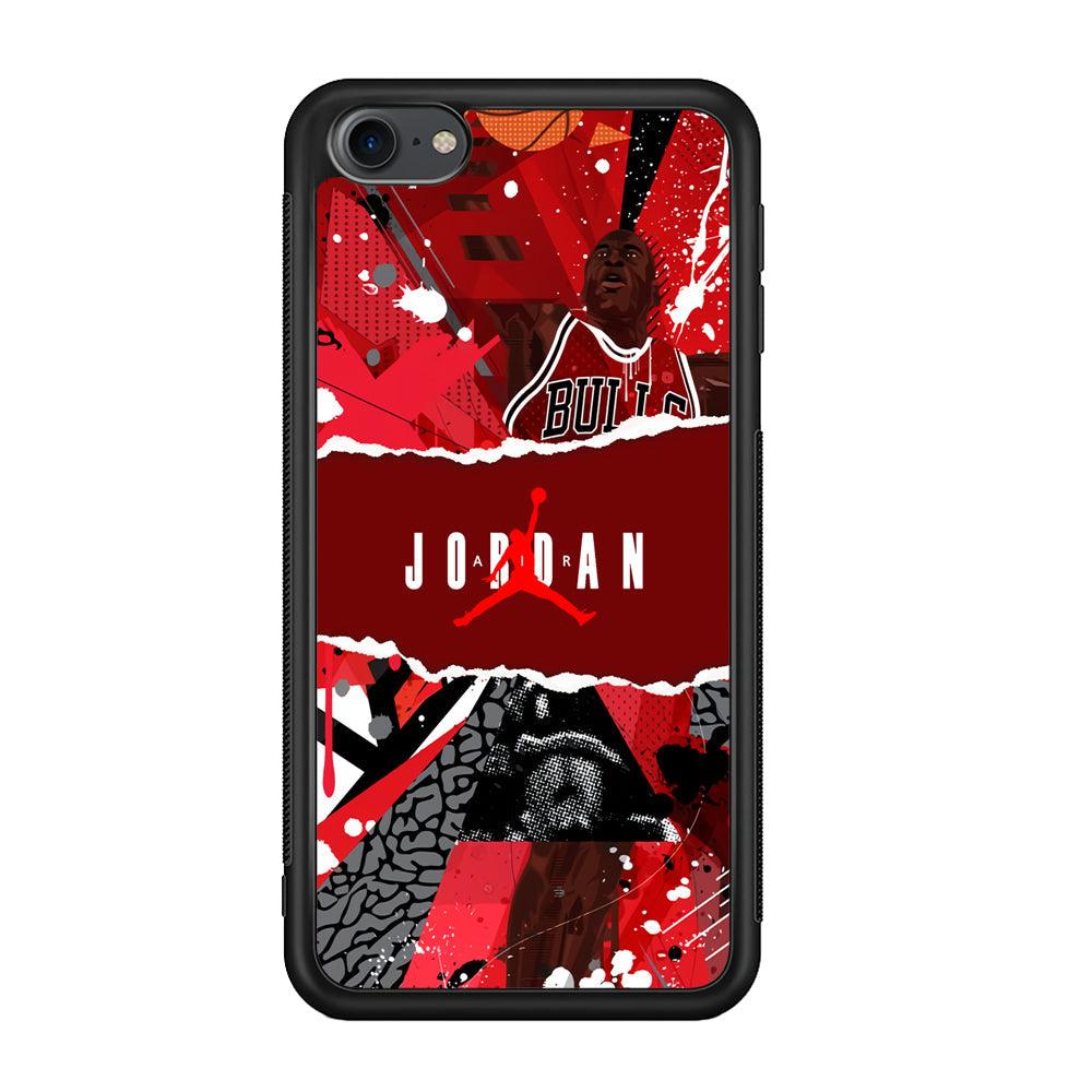 Air Jordan Real Soul iPod Touch 6 Case-Rubber Black (2D Case)-Oxvistore