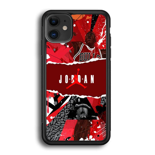 Air Jordan Real Soul iPhone 11 Case-Rubber Black (2D Case)-Oxvistore