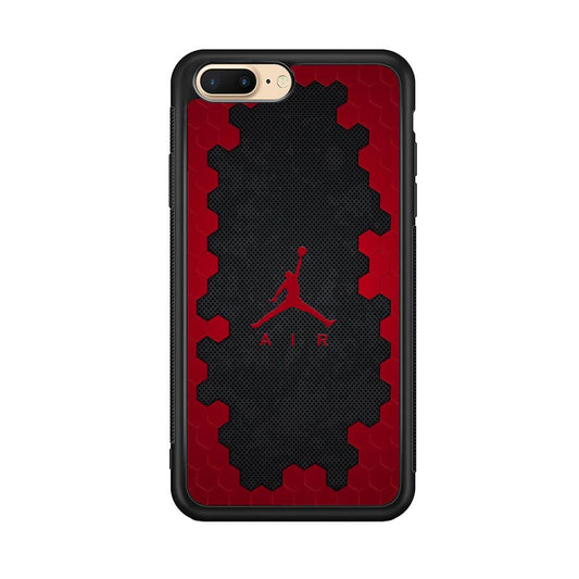 Air Jordan Red Honeycomb iPhone 8 plus Case-Oxvistore