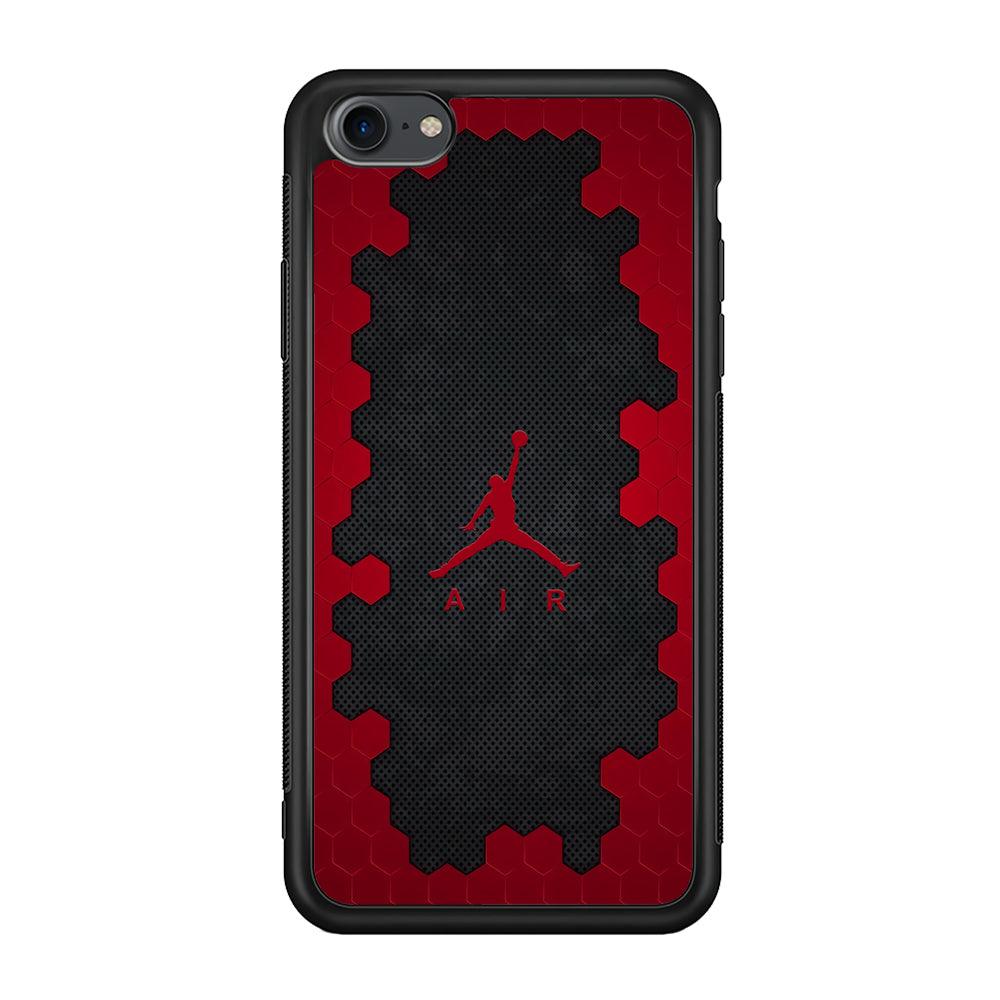 Air Jordan Red Honeycomb iPhone 8 Case-Oxvistore