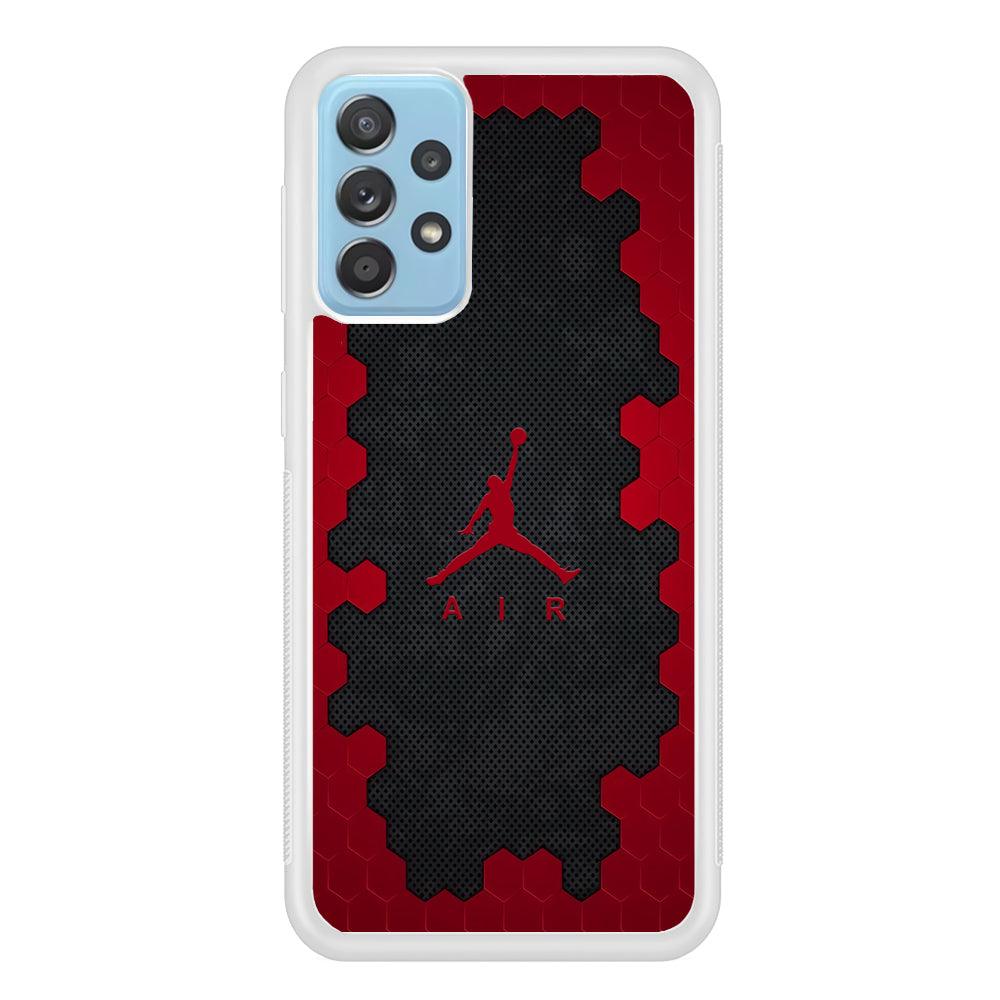 Air Jordan Red Honeycomb Samsung Galaxy A52 Case-Oxvistore