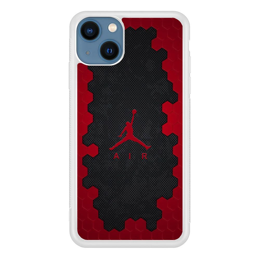 Air Jordan Red Honeycomb iPhone 13 Case-Oxvistore