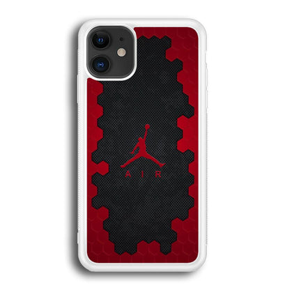 Air Jordan Red Honeycomb iPhone 12 Case-Oxvistore